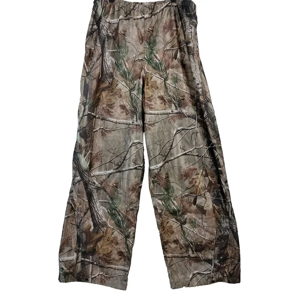 Mad Dog Camouflage Pants Mens 2XL Hunting Realtree Camo Mesh Lined Elastic Waist